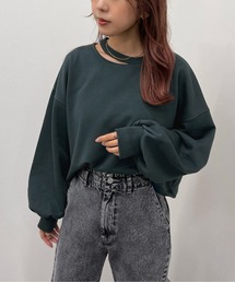 apres jour mignon | カッティング袖ボリュームスウェット【ZOZOTOWN限定アイテム】(Tシャツ/カットソー)