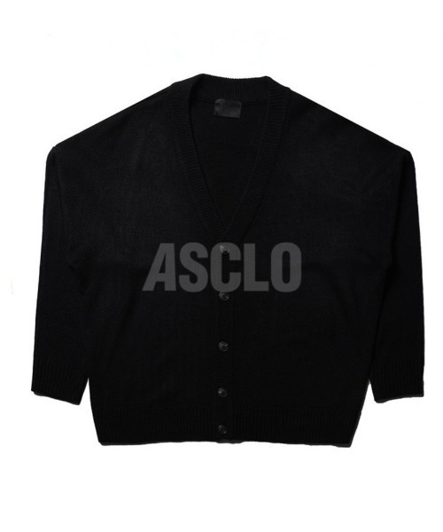 ASCLO(エジュクロ)の「ASCLO ドロップショルダースタンダードカーディガン(カーディガン/ボレロ・メンズ・ブラック/ベージュ/ブラウン/カーキ・FREE)」の16枚目の写真