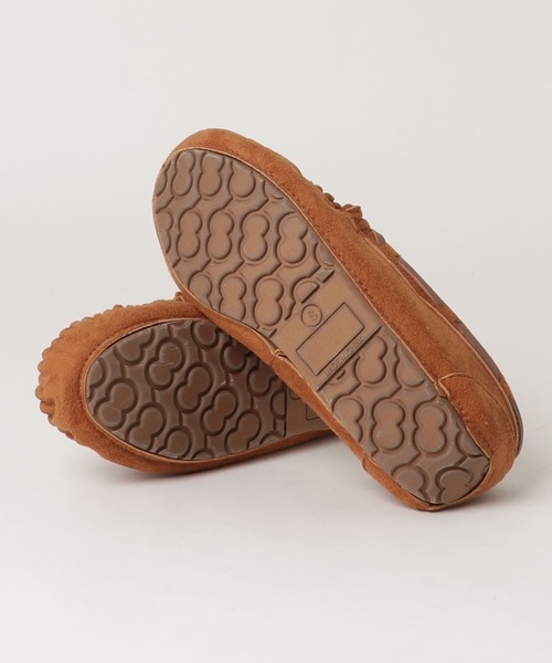 LibertyDoll(リバティードール)の「LibertyDoll フラットモカシンレースボアスリッポンシューズ(モカシン/デッキシューズ・レディース・ライトグレー/ブラック/ダークブラウン/ダークグレー/キャメル/レオパード/ベージュ/ネイビー・LL/S/M/L)」の10枚目の写真