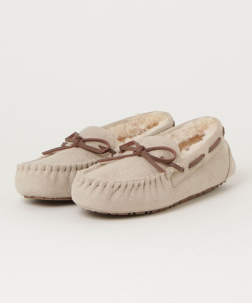 LibertyDoll(リバティードール)の「LibertyDoll フラットモカシンレースボアスリッポンシューズ(モカシン/デッキシューズ・レディース・ライトグレー/ブラック/ダークブラウン/ダークグレー/キャメル/レオパード/ベージュ/ネイビー・LL/S/M/L)」の13枚目の写真