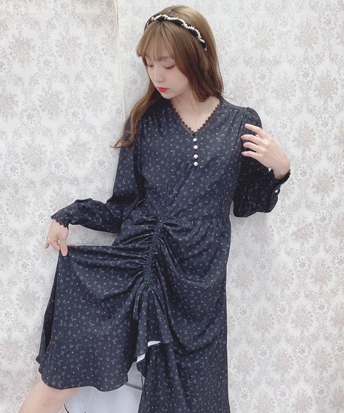 Swankiss(スワンキス)の「AU winter flower LO/P(ワンピース・レディース・ホワイト/ブラック/ベージュ・FREE)」の15枚目の写真
