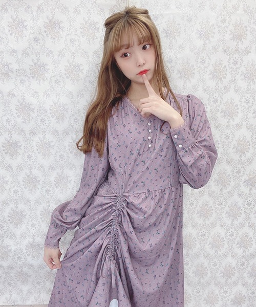 Swankiss(スワンキス)の「AU winter flower LO/P(ワンピース・レディース・ホワイト/ブラック/ベージュ・FREE)」の17枚目の写真