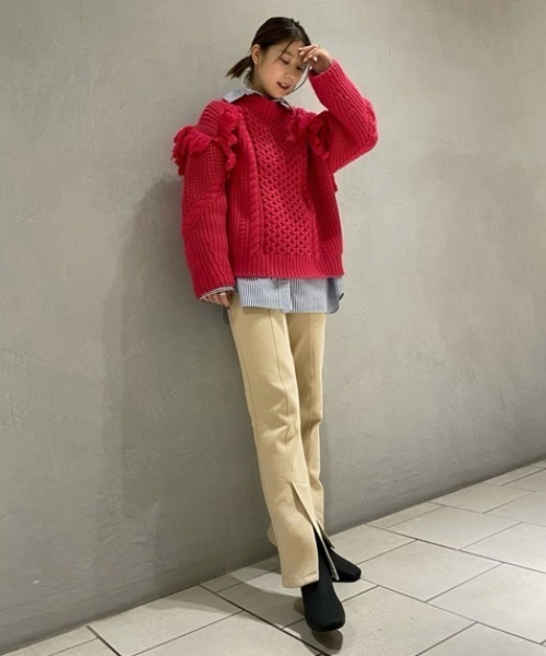 PUMA（プーマ）の「【PUMA for emmi】PANTS_emmi atelier（スウェットパンツ・レディース・ベージュ・MEDIUM/SMALL）」の20枚目の写真