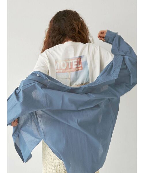 Ungrid（アングリッド）の「シアールーズシャツ（シャツ/ブラウス・レディース・オフホワイト/ピンク/ミント/ブルー・FREE）」の8枚目の写真