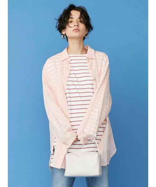 Ungrid（アングリッド）の「シアールーズシャツ（シャツ/ブラウス・レディース・オフホワイト/ピンク/ミント/ブルー・FREE）」の13枚目の写真