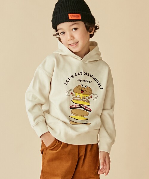 THE SHOP TK （ザ ショップ ティーケー ）の「◆【140cmまで】USAグラフィックプルパーカ（パーカー・キッズ・ブラック/グリーン/ナチュラル/ブラウン系・11/10/12/13/14）」の4枚目の写真