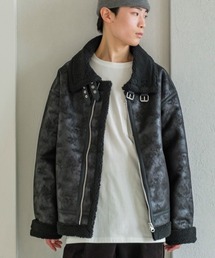 improves | フェイクムートン B-3 フライトジャケット(ムートンコート)