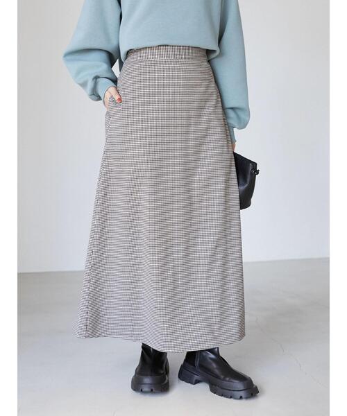 Sugar spoon(シュガースプーン)の「・SUGAR SPOON ギンガムセミフレアースカート*(スカート・レディース・グリーン/アイボリー・FREE)」の17枚目の写真