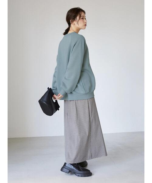 Sugar spoon(シュガースプーン)の「・SUGAR SPOON ギンガムセミフレアースカート*(スカート・レディース・グリーン/アイボリー・FREE)」の14枚目の写真