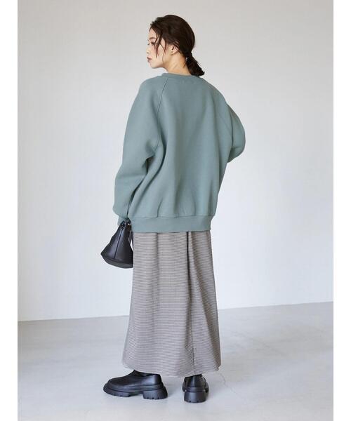 Sugar spoon(シュガースプーン)の「・SUGAR SPOON ギンガムセミフレアースカート*(スカート・レディース・グリーン/アイボリー・FREE)」の13枚目の写真