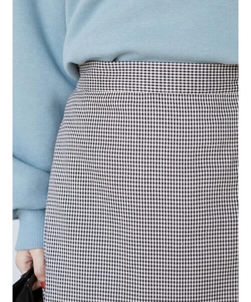 Sugar spoon(シュガースプーン)の「・SUGAR SPOON ギンガムセミフレアースカート*(スカート・レディース・グリーン/アイボリー・FREE)」の12枚目の写真