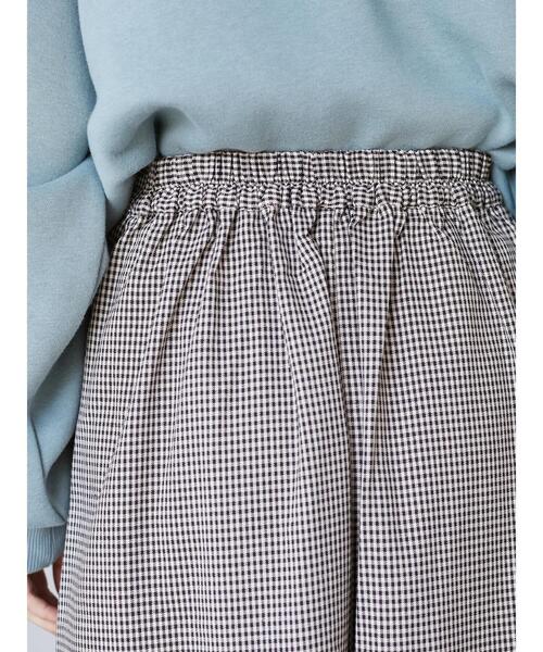 Sugar spoon(シュガースプーン)の「・SUGAR SPOON ギンガムセミフレアースカート*(スカート・レディース・グリーン/アイボリー・FREE)」の11枚目の写真