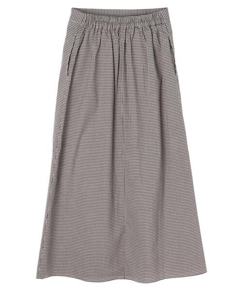 Sugar spoon(シュガースプーン)の「・SUGAR SPOON ギンガムセミフレアースカート*(スカート・レディース・グリーン/アイボリー・FREE)」の9枚目の写真