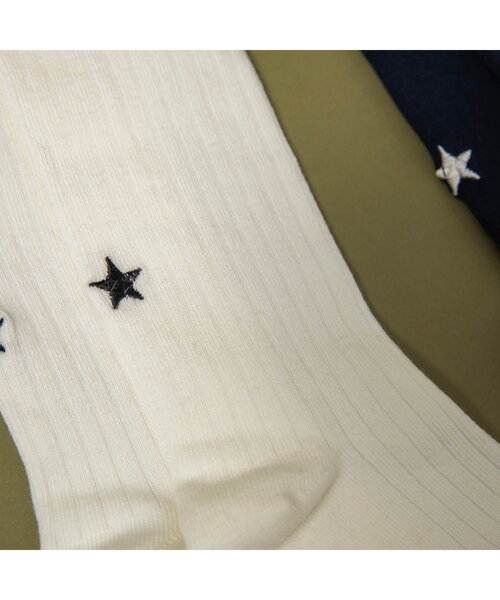 BREEZE（ブリーズ）の「ハイソックス（ソックス/靴下・キッズ・ブラック/ネイビー/オフホワイト・15 /18/21）」の13枚目の写真