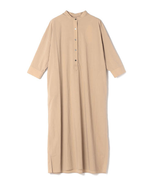 N.O.R.C by the line（ノークバイザライン）の「ナイロンストレッチバンドカラーワンピース（ワンピース・レディース・ブラック/ベージュ/カーキ/ブルー/ダークグレー・S/M/L）」の19枚目の写真