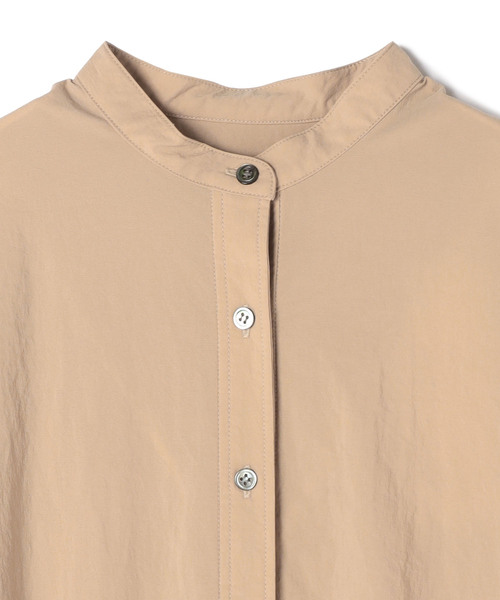 N.O.R.C by the line（ノークバイザライン）の「ナイロンストレッチバンドカラーワンピース（ワンピース・レディース・ブラック/ベージュ/カーキ/ブルー/ダークグレー・S/M/L）」の21枚目の写真