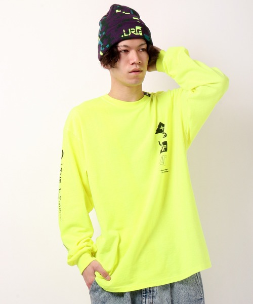 LRG(エルアールジー)の「LRG プリントロゴ ロングスリーブTシャツ(Tシャツ/カットソー・メンズ・ブラック/パープル/マルチ/ブラック系その他/ブラック系その他2/シルバー/グリーン系その他・L/XL/M/2XL)」の4枚目の写真