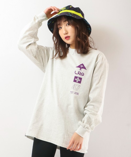 LRG(エルアールジー)の「LRG プリントロゴ ロングスリーブTシャツ(Tシャツ/カットソー・メンズ・ブラック/パープル/マルチ/ブラック系その他/ブラック系その他2/シルバー/グリーン系その他・L/XL/M/2XL)」の6枚目の写真