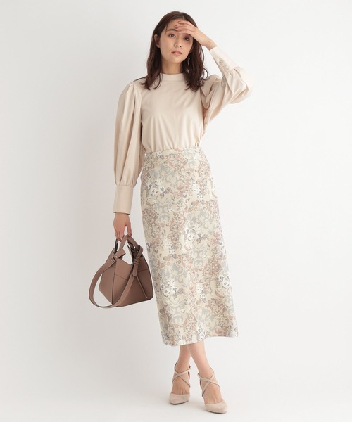 Andemiu（アンデミュウ）の「アソートパフブラウス264790（シャツ/ブラウス・レディース・オフホワイト/チェック/ベージュ/ネイビー・FREE）」の16枚目の写真