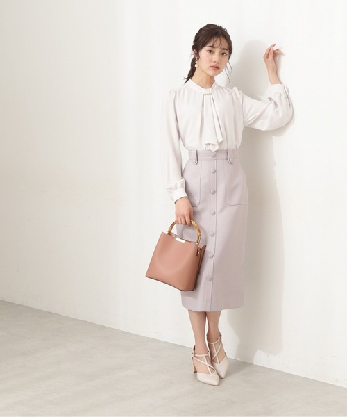 PROPORTION BODY DRESSING（プロポーションボディドレッシング）の「レトロドビータイトスカート / 1212120203（スカート・レディース・ブルー/グレー・SMALL/MEDIUM/X-SMALL）」の8枚目の写真