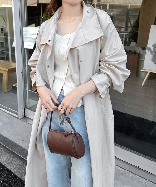 セール】2wayスタンドカラートレンチコート（トレンチコート）｜andme