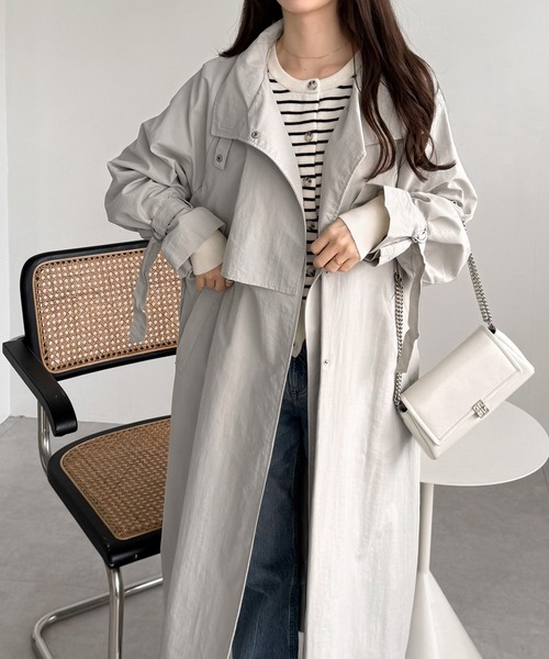 ANDREA＆Co. スタンドカラートレンチコート 01-53541_7f803dbc-2a6b-4837-