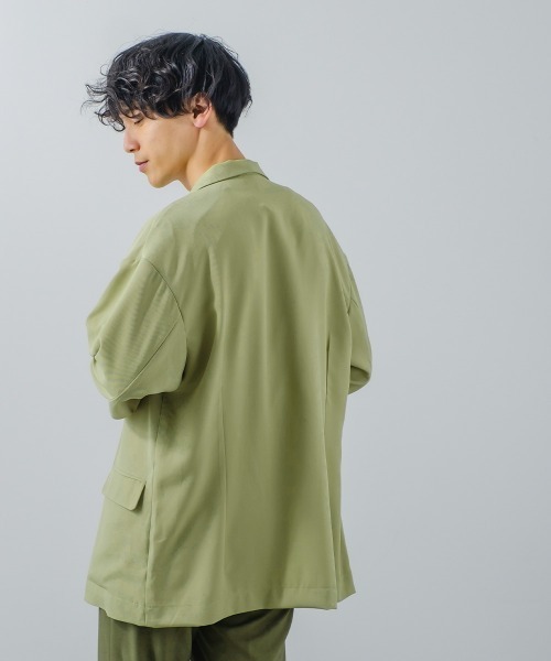 improves（インプローブス）の「ナチュラルストレッチ パステルカラー ダブルブレスト オーバーサイズ ジャケット セットアップ対応（テーラードジャケット・メンズ・ベージュ/ピンク/グリーン/ラベンダー・MEDIUM/LARGE）」の14枚目の写真