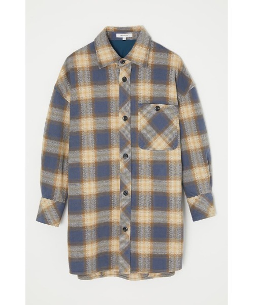 MOUSSY（マウジー）の「HEAVY FLANNEL OVER シャツ（シャツ/ブラウス・レディース・ホワイト/ネイビー/ベージュ・FREE）」の6枚目の写真