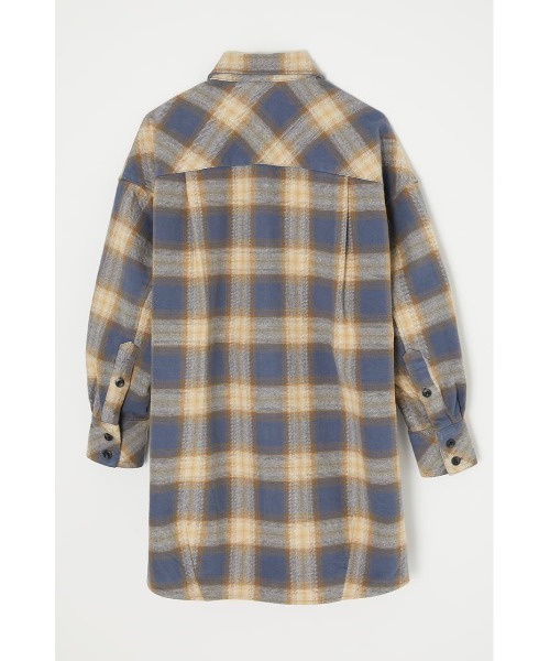 MOUSSY（マウジー）の「HEAVY FLANNEL OVER シャツ（シャツ/ブラウス・レディース・ホワイト/ネイビー/ベージュ・FREE）」の10枚目の写真
