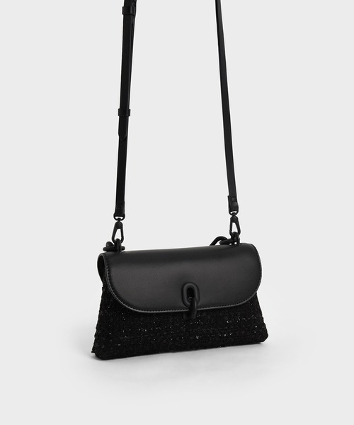 CHARLES & KEITH(チャールズ & キース)の「レン アクリルハンドルフォンポーチ / Wren Acrylic Handle Phone Pouch(ボディバッグ/ウエストポーチ・レディース・グリーン系その他2/ブラック/ブルー系その他3・XS)」の14枚目の写真