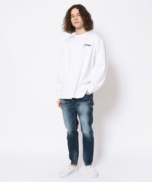 Toironier（トワロニエ）の「【WEB LIMITED】TOIRONIER/トワロニエ/DAILY LINE LONG-SLEEVE TEE/デイリーラインロングスリーブティー（Tシャツ/カットソー・メンズ・ブラック/ホワイト・2/1）」の11枚目の写真