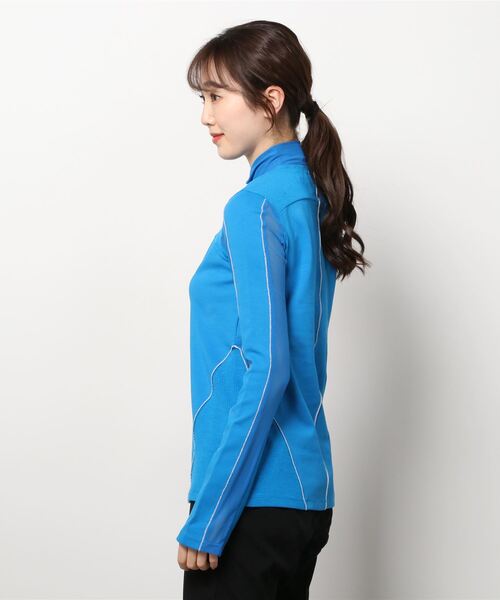 AULA AILA（アウラアイラ）の「AULA AILA（アウラ アイラ）SHEER SWITCHING PULLOVER（Tシャツ/カットソー・レディース・ピンク/ブルー・0）」の4枚目の写真