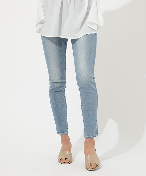 ブランド古着 加工スキニーデニムパンツ デニムパンツ Azul By Moussy アズールバイマウジー のファッション通販 Zozoused