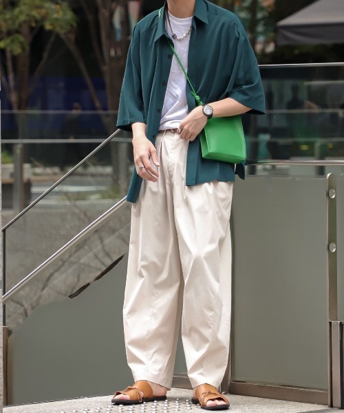 shiki tokyo（シキトウキョウ）の「loose tapered military snow pants / ルーズテイパードミリタリースノーパンツ（その他パンツ・メンズ・オフホワイト/チャコールグレー/ミント・MEDIUM/SMALL/LARGE）」の13枚目の写真