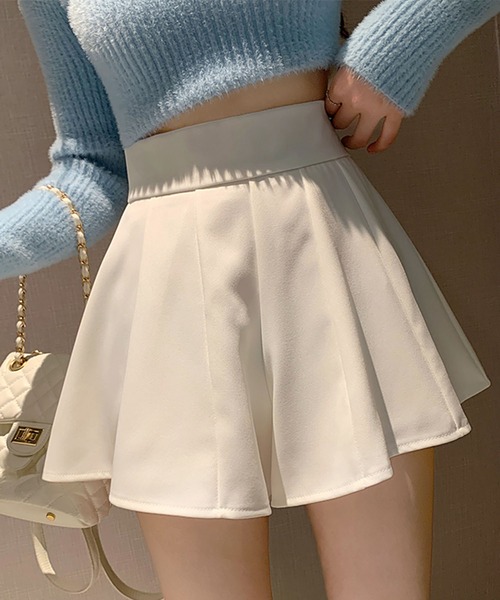 me+em select(ミームセレクト)の「【選べる3サイズ】ハイウエストマーメイドフレアミニショートパンツ(その他パンツ・レディース・ブラック/ブラウン/アイボリー・SMALL/MEDIUM/LARGE)」の14枚目の写真