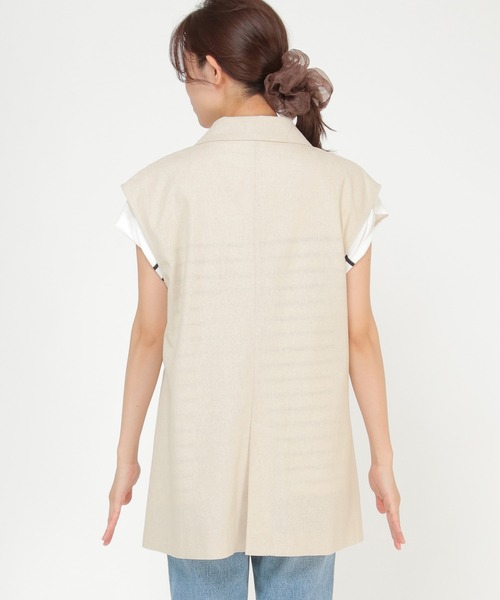 ikka（イッカ）の「リネン混テーラードジレ（ベスト・レディース・ブラック/ベージュ・S/M/L）」の18枚目の写真