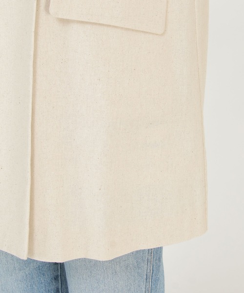 ikka（イッカ）の「リネン混テーラードジレ（ベスト・レディース・ブラック/ベージュ・S/M/L）」の8枚目の写真