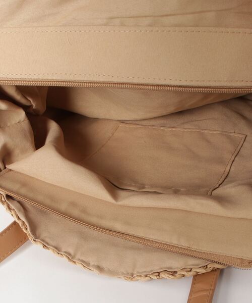 SETUP7(セットアップセブン)の「【SETUP7】サークルペーパートート SCCH70(トートバッグ・レディース・ホワイト/ベージュ/ブラウン・FREE)」の4枚目の写真