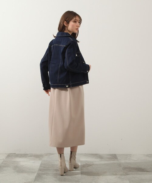 DRESKIP(ドレスキップ)の「◆ストレッチGジャン(デニムジャケット・レディース・ライトブルー/ネイビー・02/03/04)」の12枚目の写真