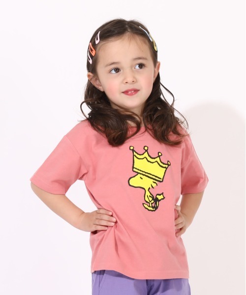 BABYDOLL(ベビードール)の「通販先行・通販限定カラーあり スヌーピー Tシャツ 6741K ベビードール BABYDOLL ベビー キッズ 男の子 女の子(Tシャツ/カットソー・キッズ・イエロー/ゴールド/パープル/コーラルピンク/ピンク系その他/バイオレット/ブラック×ピンク/ナチュラル/ブラック系その他/ベビーピンク/パープル系その他/サンドグレー/ホワイト×レッド/ホワイト×ブラック/ブラック×ホワイト/ストーン/ベージュ・90cm/110cm/140cm/120cm/130cm/100cm/150cm)」の14枚目の写真