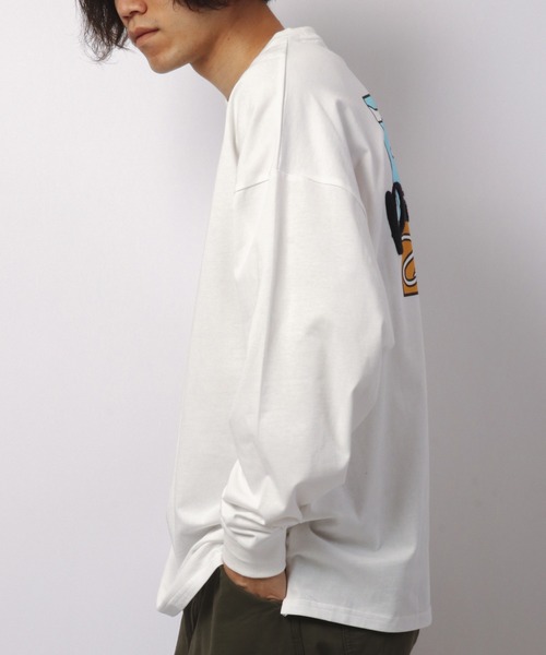 ATELANE(アテレーン)の「バックプリント刺繍ロングスリーブTシャツ(Tシャツ/カットソー・メンズ・ホワイト/ホワイト系その他/ブルー系その他/ブルー/ベージュ/ベージュ系その他・M/L)」の8枚目の写真