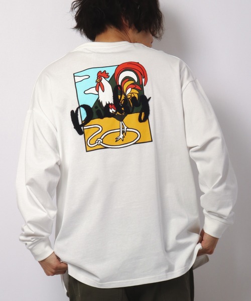 ATELANE(アテレーン)の「バックプリント刺繍ロングスリーブTシャツ(Tシャツ/カットソー・メンズ・ホワイト/ホワイト系その他/ブルー系その他/ブルー/ベージュ/ベージュ系その他・M/L)」の9枚目の写真