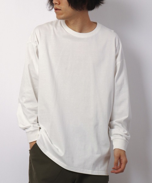 ATELANE(アテレーン)の「バックプリント刺繍ロングスリーブTシャツ(Tシャツ/カットソー・メンズ・ホワイト/ホワイト系その他/ブルー系その他/ブルー/ベージュ/ベージュ系その他・M/L)」の7枚目の写真