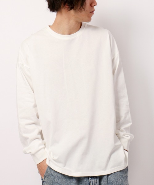 ATELANE(アテレーン)の「バックプリント刺繍ロングスリーブTシャツ(Tシャツ/カットソー・メンズ・ホワイト/ホワイト系その他/ブルー系その他/ブルー/ベージュ/ベージュ系その他・M/L)」の10枚目の写真