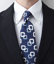 NOLLEY'S goodman | EMME EFFE プリントチェーンネクタイ インポートファブリック(ネクタイ)