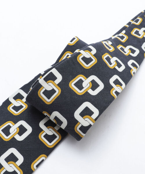 NOLLEY'S goodman(ノーリーズグッドマン)の「EMME EFFE プリントチェーンネクタイ インポートファブリック(ネクタイ・メンズ・ブラック系その他3/ブルー系その他3・FREE)」の6枚目の写真