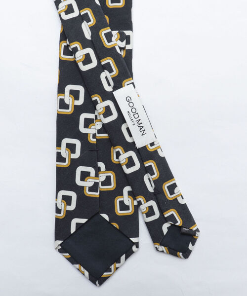 NOLLEY'S goodman(ノーリーズグッドマン)の「EMME EFFE プリントチェーンネクタイ インポートファブリック(ネクタイ・メンズ・ブラック系その他3/ブルー系その他3・FREE)」の4枚目の写真