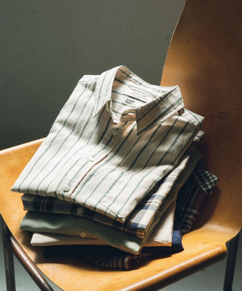 URBAN RESEARCH Sonny Label（アーバンリサーチサニーレーベル）の「リネン半袖シャツ（シャツ/ブラウス・メンズ・ベージュ系その他/ブラウン系その他/ネイビー/ベージュ/グリーン/ブルー系その他・SMALL/MEDIUM/LARGE）」の18枚目の写真