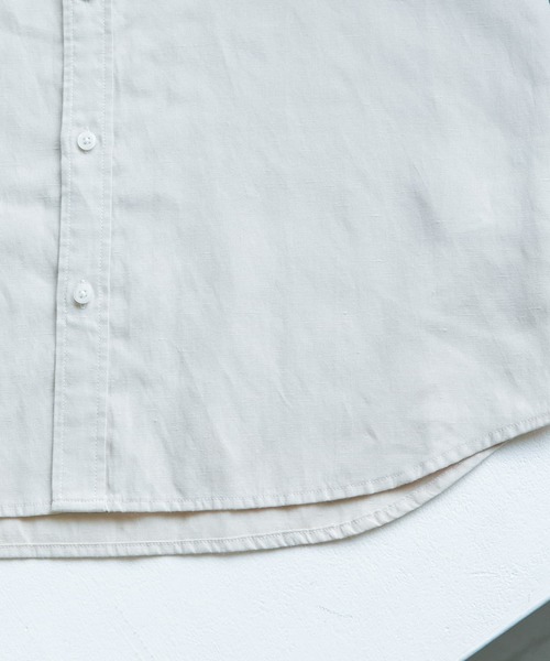 URBAN RESEARCH Sonny Label（アーバンリサーチサニーレーベル）の「リネン半袖シャツ（シャツ/ブラウス・メンズ・ベージュ系その他/ブラウン系その他/ネイビー/ベージュ/グリーン/ブルー系その他・SMALL/MEDIUM/LARGE）」の15枚目の写真