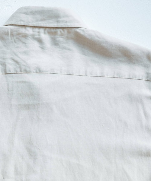 URBAN RESEARCH Sonny Label（アーバンリサーチサニーレーベル）の「リネン半袖シャツ（シャツ/ブラウス・メンズ・ベージュ系その他/ブラウン系その他/ネイビー/ベージュ/グリーン/ブルー系その他・SMALL/MEDIUM/LARGE）」の14枚目の写真